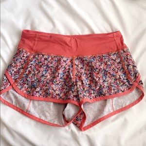 Flower Print Lululemon Shorts